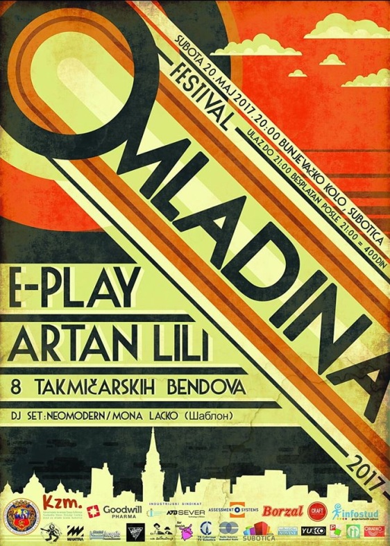 plakat festival Omladina 2017